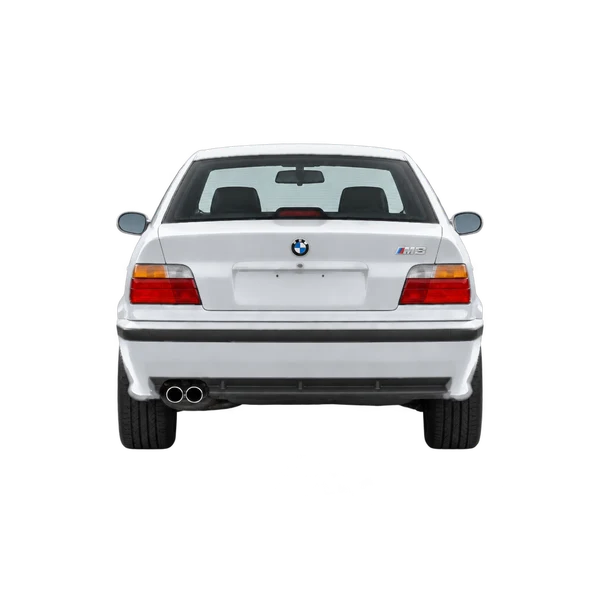 BMW M3 Sedan 1995 en plateado, vista trasera