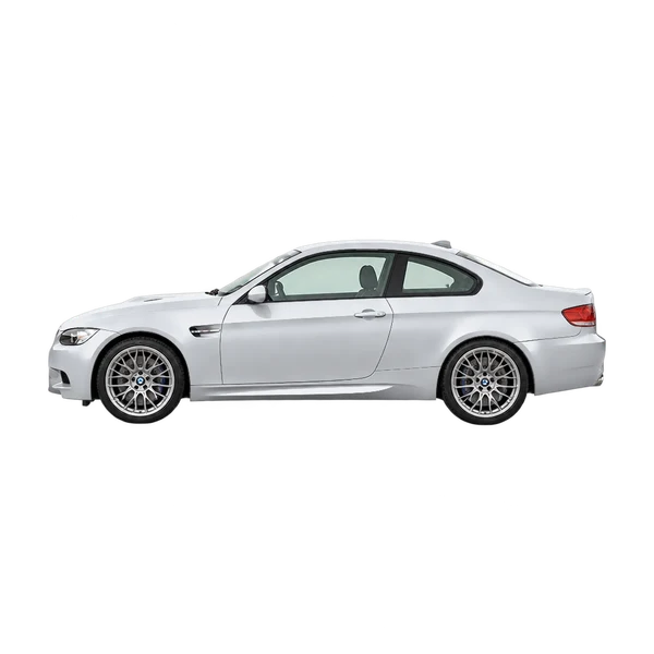 BMW M3 2011 argent, vue côté (vers la gauche)