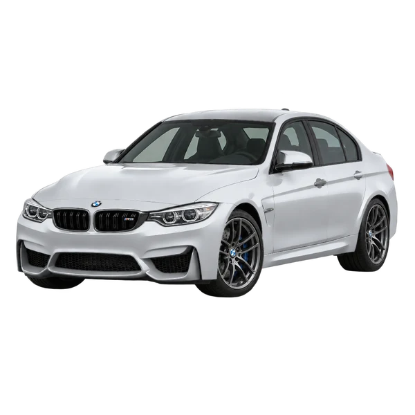 2014 BMW M3 in Silber, Ansicht: Dreiviertelansicht vorne (nach links gerichtet)