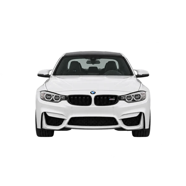 BMW M3 2016 باللون أبيض، منظر أمامي