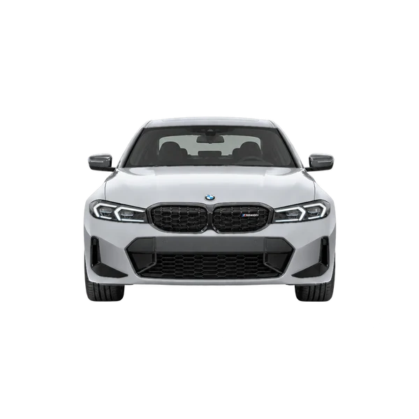 BMW M340i 2023 en plateado, vista frontal