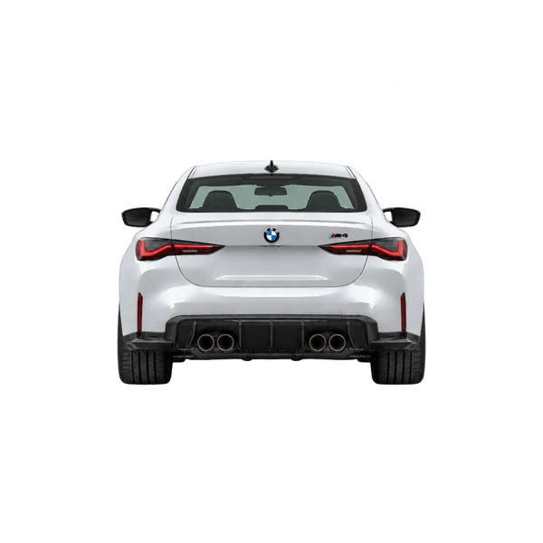 2021 BMW M4 in Silber, Ansicht: Heck