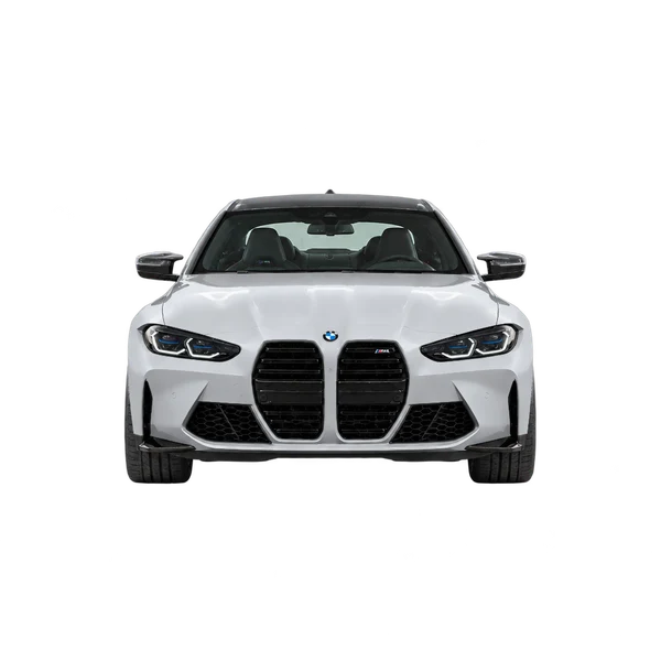 BMW M4 2022 باللون فضي، منظر أمامي