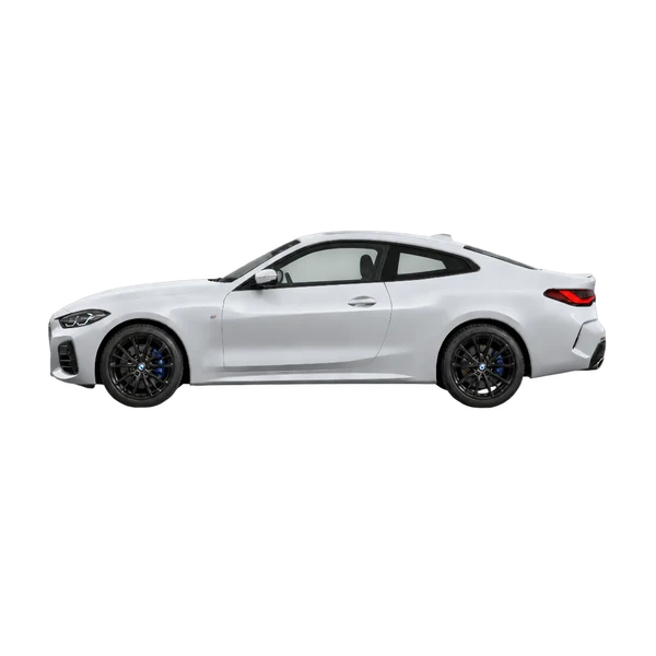 BMW M440i 2022 argent, vue côté (vers la gauche)