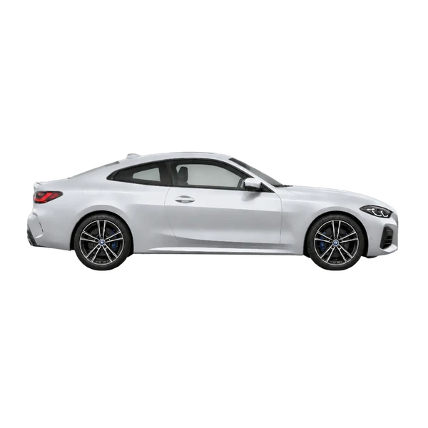 BMW M440i 2022 argent, vue profil (tourné vers la droite)