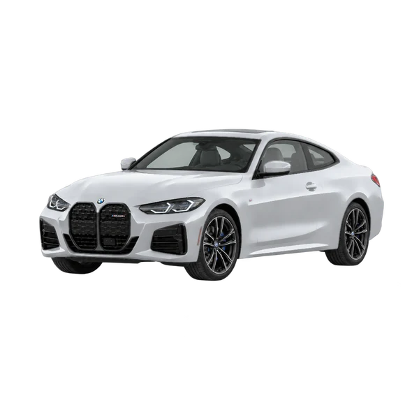 BMW M440i 2023 argent, vue trois-quarts avant (orienté vers la gauche)