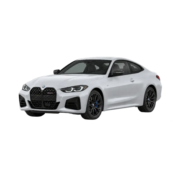 BMW M440i 2024 argent, vue trois-quarts avant (orienté vers la gauche)