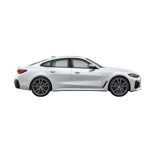 BMW M440i 2025 argent, vue profil (tourné vers la droite)