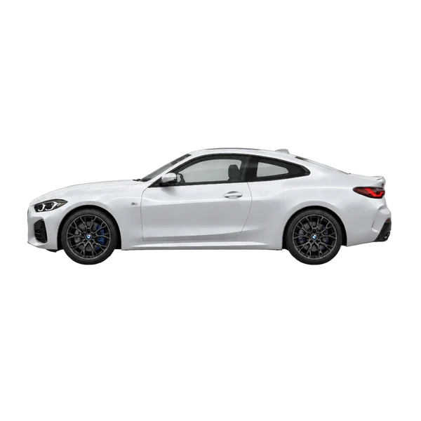 BMW M440i 2027 argent, vue côté (vers la gauche)