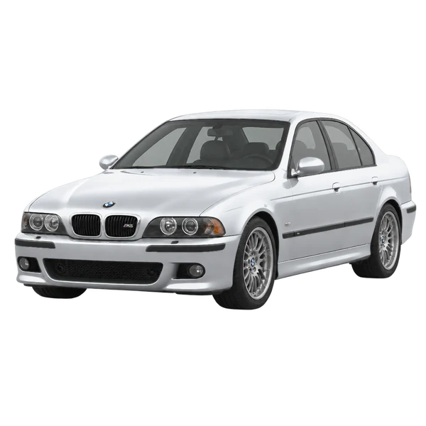 2001 BMW M5 — Front three-quarter (facing left), silver
