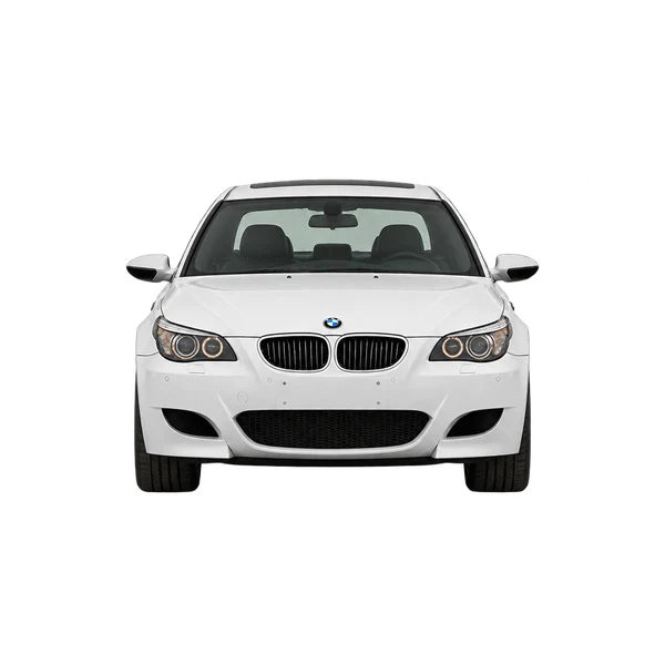 BMW M5 2010 en blanco, vista frontal