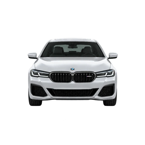 BMW M550i 2023 en plateado, vista frontal