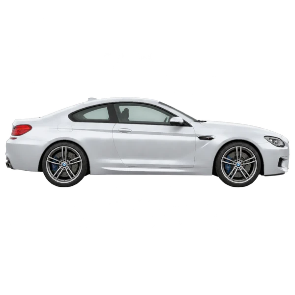 BMW M6 2017 باللون فضي، منظر منظر جانبي (باتجاه اليمين)