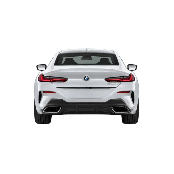 BMW M850i 2022 prata, vista traseira