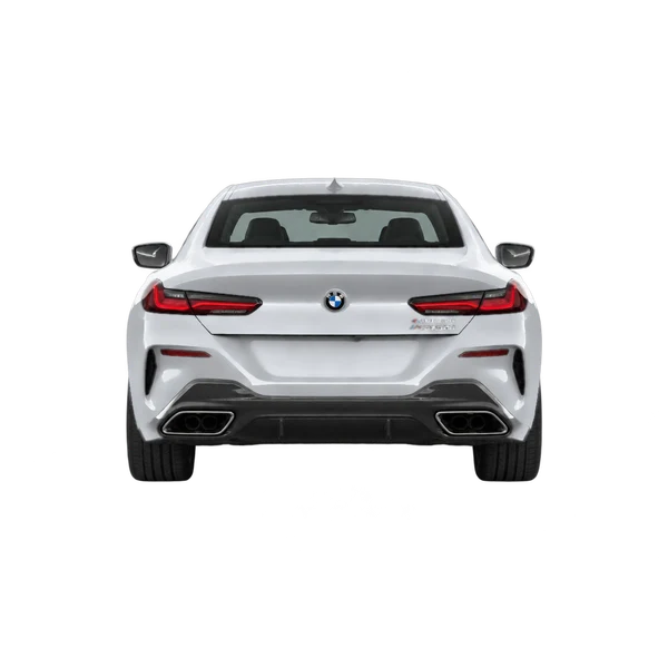 BMW M850i 2023 prata, vista traseira