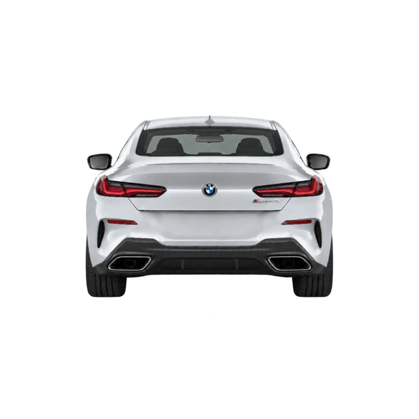 BMW M850i 2024 prata, vista traseira