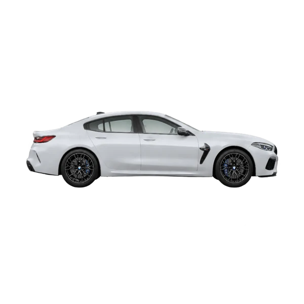 BMW M850i 2024 prata, vista lateral (voltada para a direita)