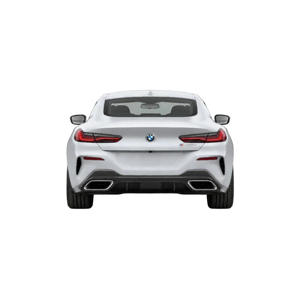 BMW M850i 2025 prata, vista traseira