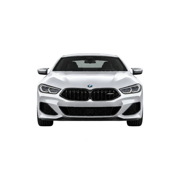 BMW M850i 2026 prata, vista frente