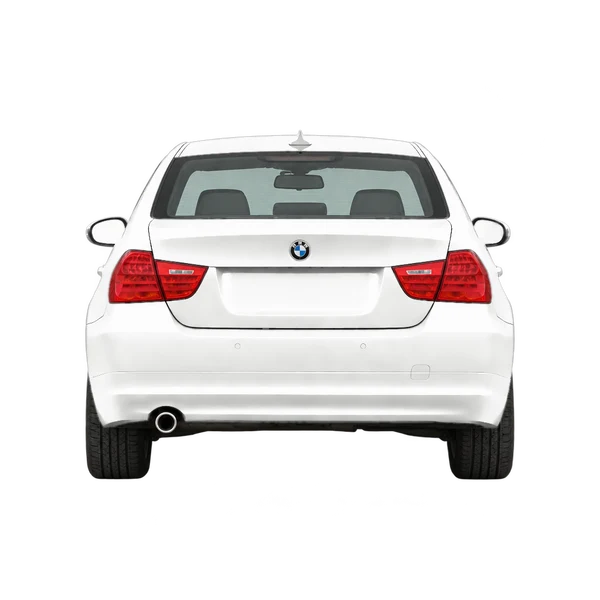 white 2018 BMW Serie 3 rear view