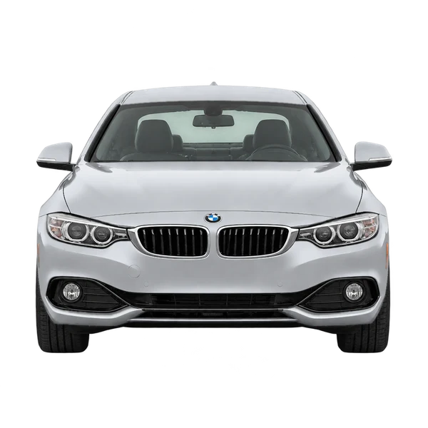silver 2018 BMW Serie 4 front view