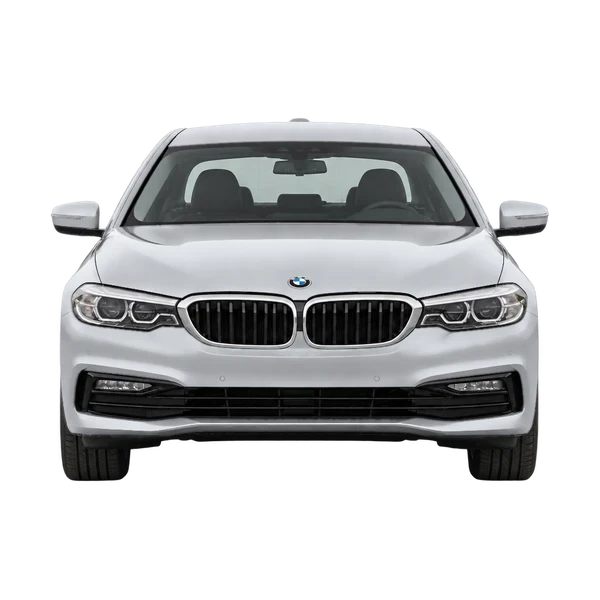silver 2019 BMW Serie 5 front view