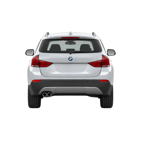 silver 2010 BMW X1 rear view