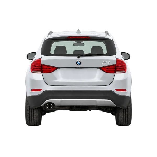 silver 2012 BMW X1 rear view