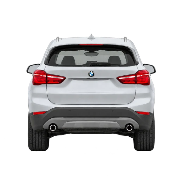 BMW X1 2020 en plateado, vista trasera