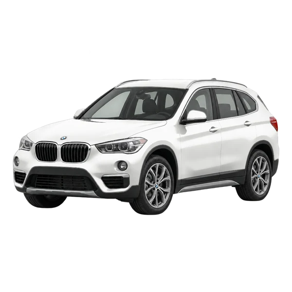 ホワイトの2022 BMW X1(フロントスリークォーター(左向き)ビュー)