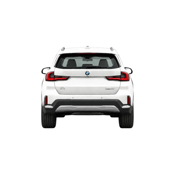 white 2023 BMW X1 rear view