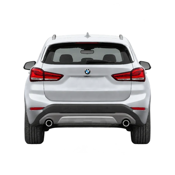2025 BMW X1 in Silber, Ansicht: Heck