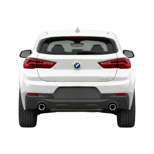 BMW X2 2021 blanc, vue arrière
