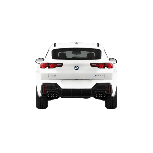 white 2027 BMW X2 rear view