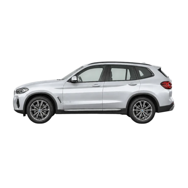 2024 BMW X3 20 Xdrive in Silber, Ansicht: Seite (nach links gerichtet)