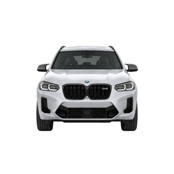 BMW X3 M 2022 prata, vista frente
