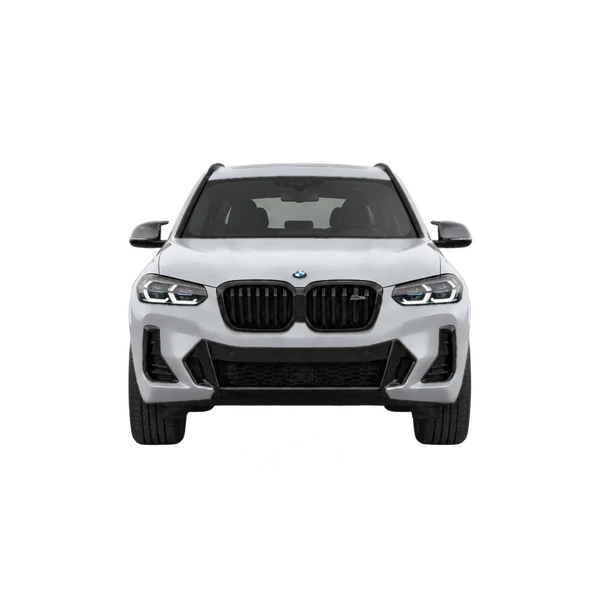 BMW X3 M40i 2022 باللون فضي، منظر أمامي