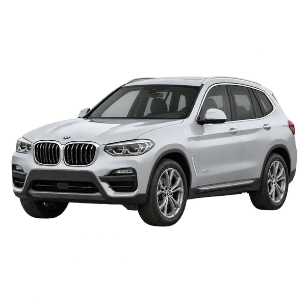 BMW X3 XDRIVE30E 2021 argent, vue trois-quarts avant (orienté vers la gauche)