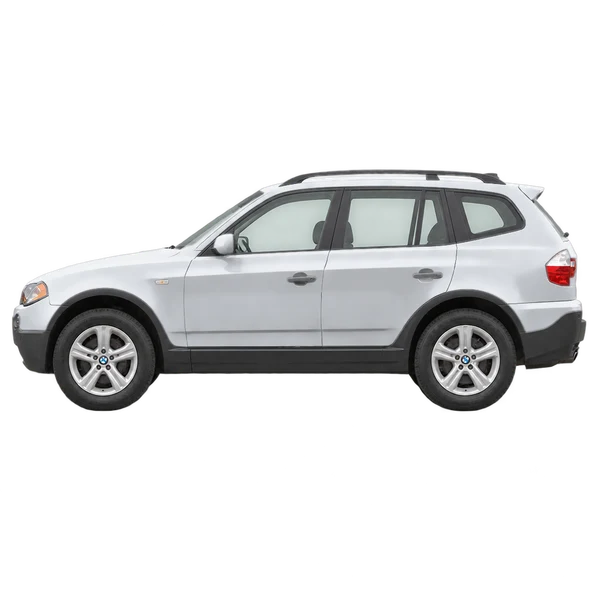 2004 BMW X3 in Silber, Ansicht: Seite (nach links gerichtet)