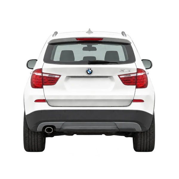 BMW X3 2014 en blanco, vista trasera