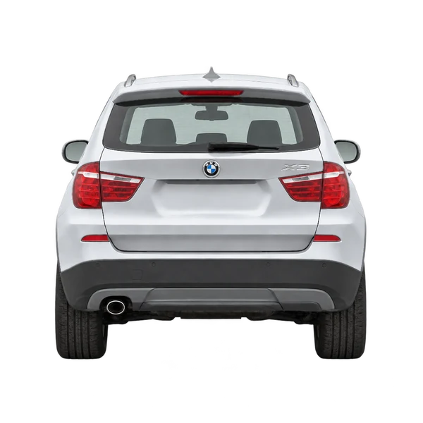 2017 BMW X3 in Silber, Ansicht: Heck