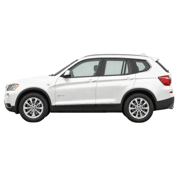 2017 BMW X3 in weiß, Ansicht: Seite (nach links gerichtet)
