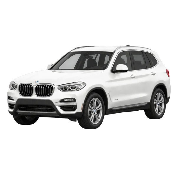 BMW X3 2020 blanc, vue trois-quarts avant (orienté vers la gauche)