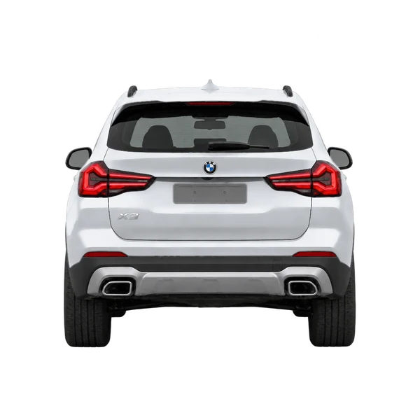 2025 BMW X3 in Silber, Ansicht: Heck