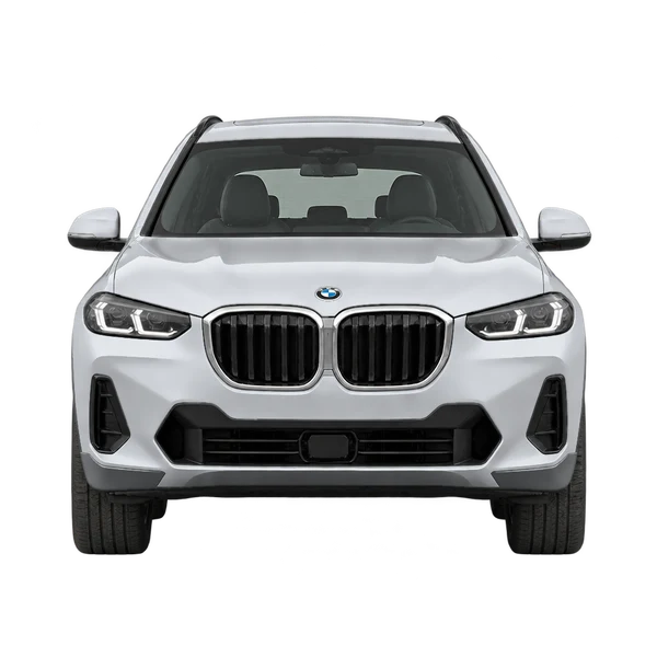 2027 BMW X3 in Silber, Ansicht: Front