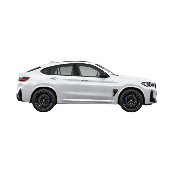 BMW X4 M Competition 2023 argent, vue profil (tourné vers la droite)
