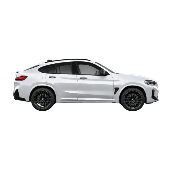 BMW X4 M Competition 2024 argent, vue profil (tourné vers la droite)
