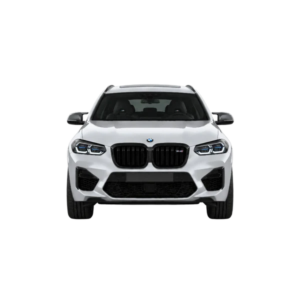 BMW X4 M 2022 prata, vista frente