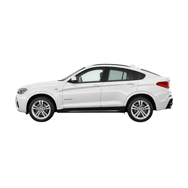 BMW X4 2014 en blanco, vista lateral (mirando a la izquierda)