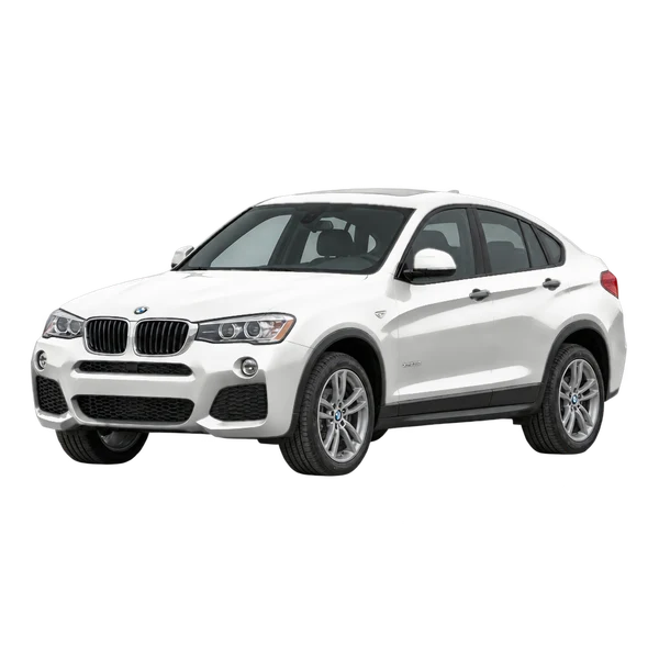 2016 BMW X4 in weiß, Ansicht: Dreiviertelansicht vorne (nach links gerichtet)